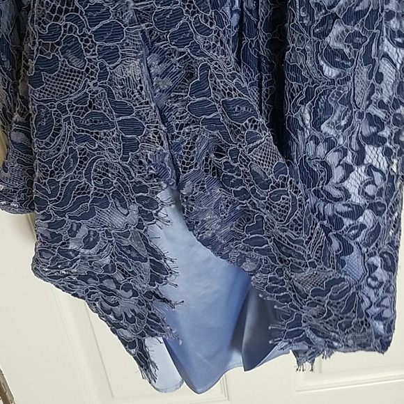 Eliza J Blue Lace Overlay Dress - Picture 7 of 7